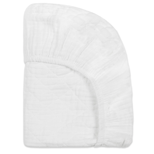 Babyletto Quilted Changing Pad Cover in GOTS Certified Organic Muslin Cotton