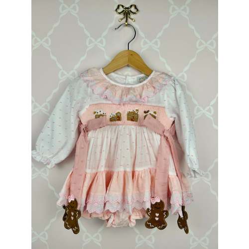 Pink Gingerbread Skirted Bubble