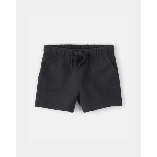 Baby Boy French Terry Shorts - Black | Carter's