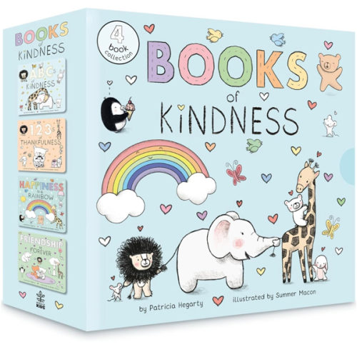 Books of Kindness: ABCs of Kindness; 123s of Thankfulness; Happiness Is a Rainbow; Friendship is Forever