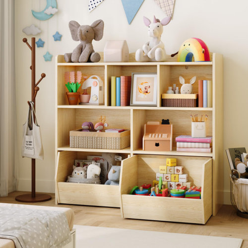 Latitude Run® Toy Storage Organizer, Bookshelf, Toy Storage Cabinet, Toddler Bookcase Cabinet | Wayfair