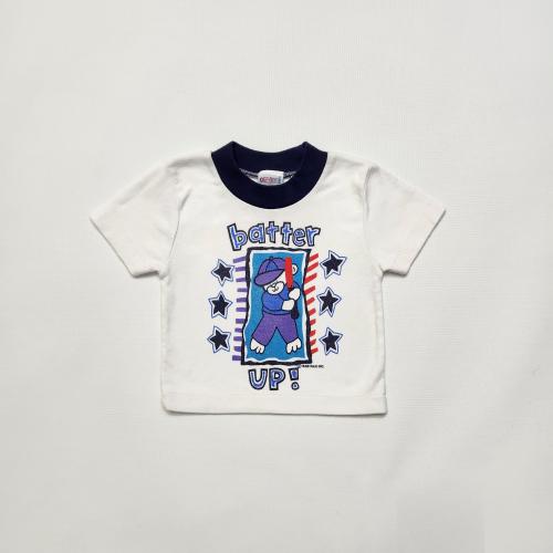Vintage Okie-Dokie Baby T-Shirt: Batter Up Stars Graphic, 3-9m