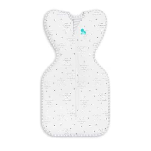 Love to Dream Swaddle Up, Arms Up Position, Light and Ultra Breathable Cotton, Versatile Wearable Blanket Spring, Summer, Sleep Bag - 0.2TOG, 5-8.5lbs, You are My White