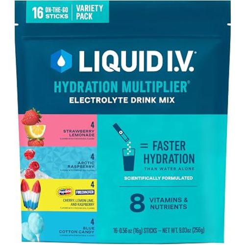 Liquid I.V. Electrolyte Powder, Innovation Favorites Variety Pack, 16 Count