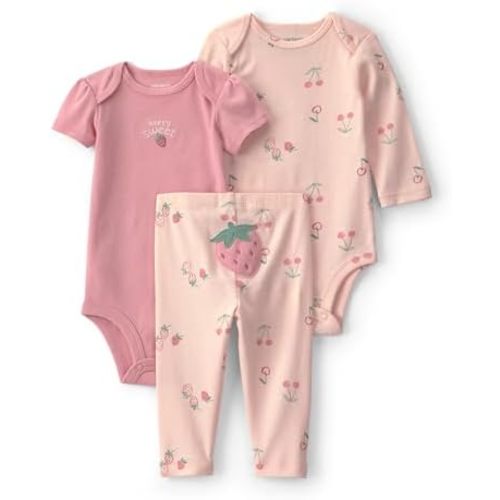 Carter's Baby Girls' 3-piece Pant Set