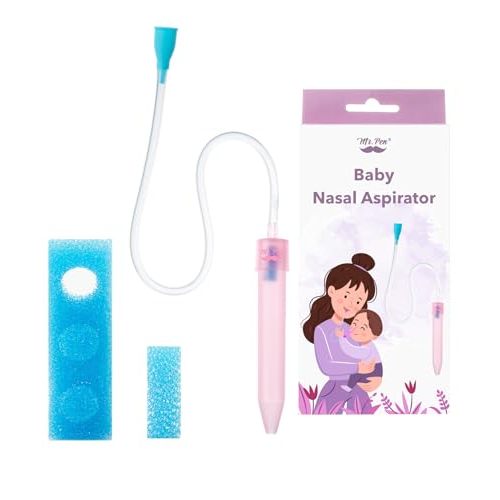 Mr. Pen- Baby Nasal Aspirator with 3 Extra Hygiene Filters, Pink, Nasal Aspirator for Baby, Nasal Suction for Babies, Nose Aspirator for Babies, Nose Suctioners for Babies