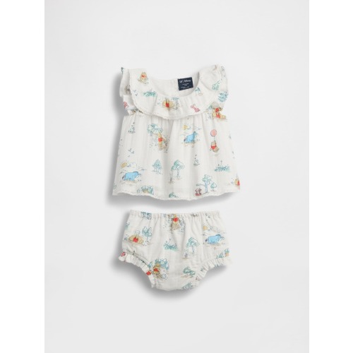 Gap Multi Winnie The Pooh Cotton Gauze Outfit Set (0-24mths)