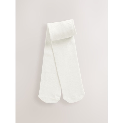 Cream Single Tights (0mths-2yrs)