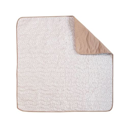 Toddlekind Portable Baby Mat, Organic Cotton 47" x 47, Portable, playpen mat, Travel, Indoor/Outdoor mat, for Babies/Toddlers, 0m+ (Earthen)