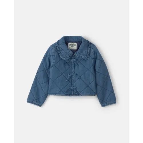 Toddler Girl Quilted Denim Jacket - Medium Wash - OshKosh B'gosh | Carter's