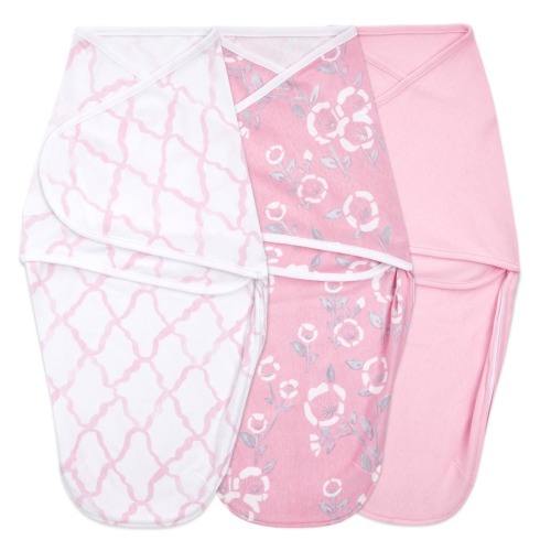 aden + anais Essentials easy swaddle wrap quick change 3 pack TOG 1.0