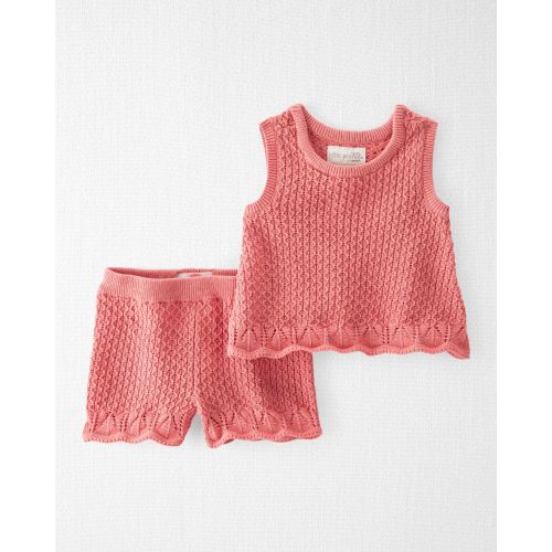 Baby Girl 2-Piece Organic Cotton Sweater Knit Set - Little Planet | Carter's