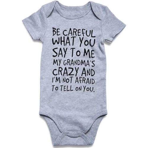 Loveternal Neutral Baby Girls Boys Cotton Romper Cute Saying Newborn Clothes 0-12 Months