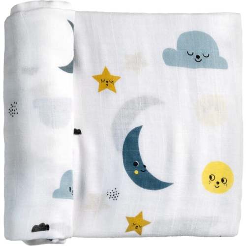 Moon and Stars Bamboo Swaddle - Rookie Humans | Maisonette