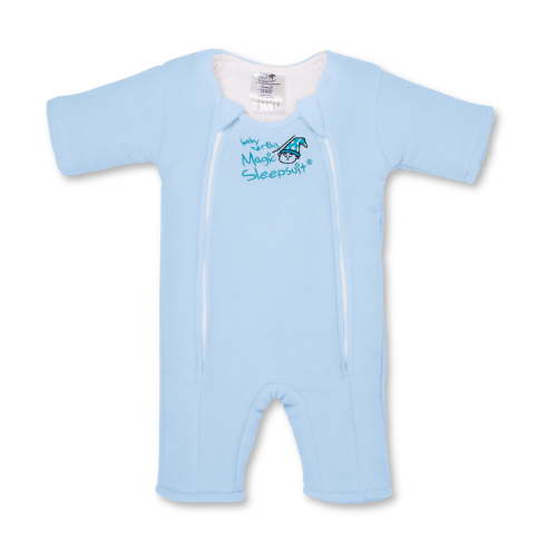 HALO Magic Sleepsuit - Microfleece Baby Transition Swaddle - Baby Sleep Suit - Blue - 6-9 Months