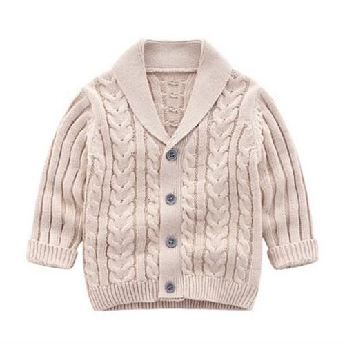 Baby Boys Cable Knit Cardigan Sweater