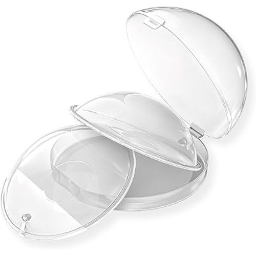 New Model with Plugs! 2PCS Breast Shells, Milk Saver, Wearable Nursing Cups, Protect Sore Nipples for Breastfeeding, Collect Breastmilk Leaks for Nursing Moms, BPA-Free and Reusable