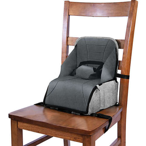 Contours Explore® 2 Stage Portable Booster Seat and Diaper Bag in Graphite