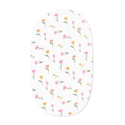 Oval Bassinet Sheet in Tulip