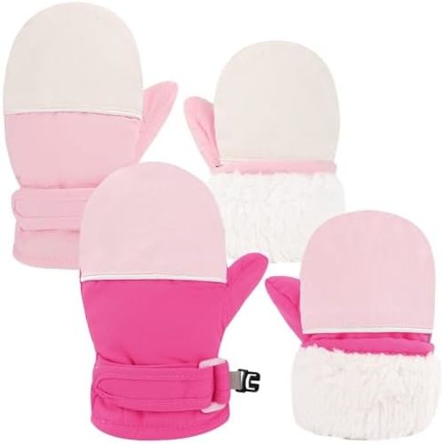 Sea Zaela Baby Toddler Winter Snow Gloves Waterproof Mittens Fleece Lined Infant Baby Boys Girls Winter Warm Gloves 0-4 T