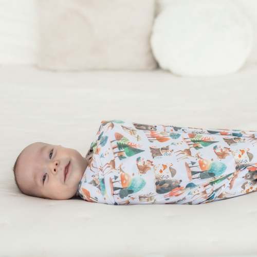 Enchanted Forest Baby Swaddle Blanket
