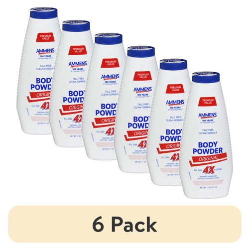 (6 pack) Ammens® Original Talc-Free Powder 11 oz Bottle
