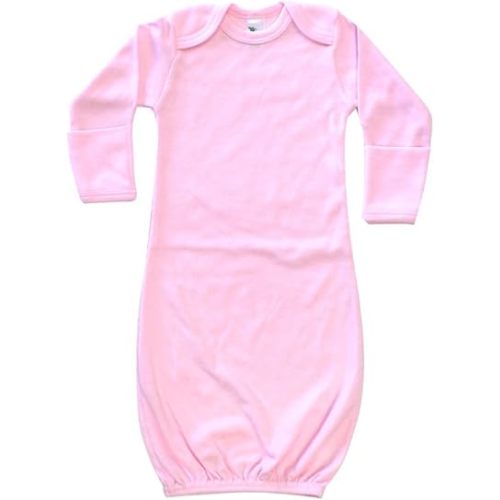 Laughing Giraffe Baby Infant Blank Long Sleeve Sleeper Gown with Mitten Cuffs