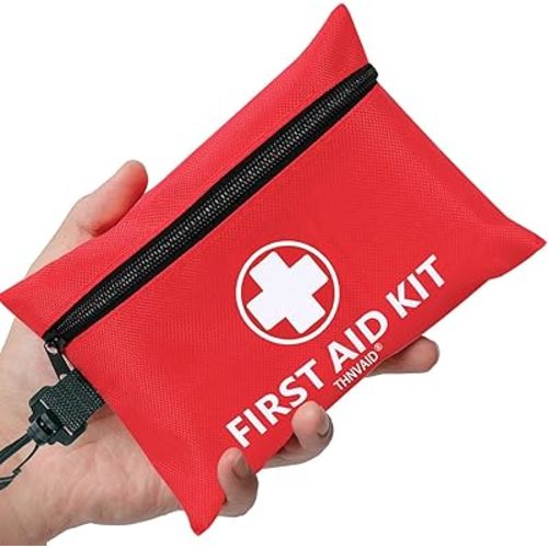 Mini First Aid Kit - 147 Piece Small First Aid Kit,with Rotatable Buckle Ideal for Cars, Schools, Sports, Homes, Travel, Camping, Hiking