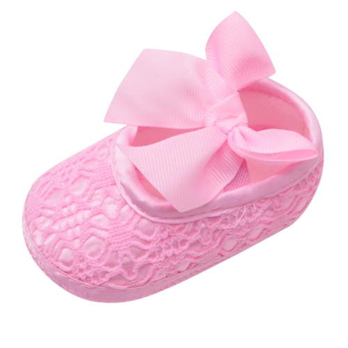 Christmas Clearance! SuoKom Newborn Baby Girl Soft Shoes Soft Soled Non-Slip Bowknot Footwear Crib Shoe