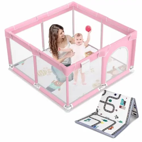 Baby Playpen with Anti-Slip Mat for Indoor&Outdoor Playard Kids - TikTok Shop