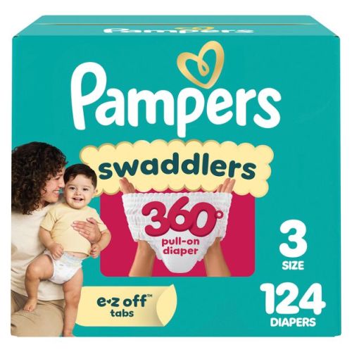 Pampers Swaddler 360 Disposable Baby Diapers - Size 3 - 124ct
