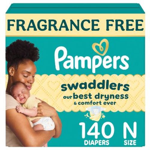 Pampers Swaddlers Sensitive Disposable Diapers - Size 0 - 140ct