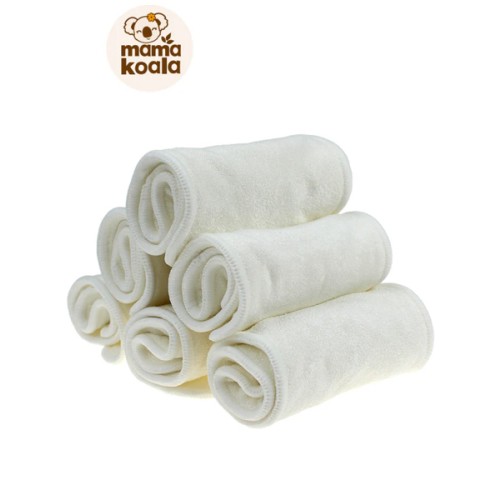 5-Layer Bamboo Cloth Diaper Insert with Snaps - No Microfiber!