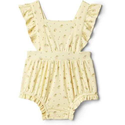 Amazon Essentials x Sofia Grainge Baby Girls' Cotton Sleeveless Romper with Ruffles