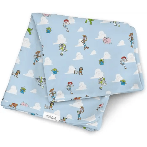 Milk Snob Disney Pixar Baby Boy/Girl Swaddle Blanket, Soft Receiving, Security and Play, Toddler Infant Newborn Bedding, Baby Shower, Baby Registry Gender Neutral Gift (Toy Story) 34 * 34 inches