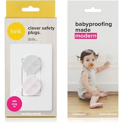 Bink | Award Winning Outlet Safety Plug Covers | x24 Pack (Pastel)