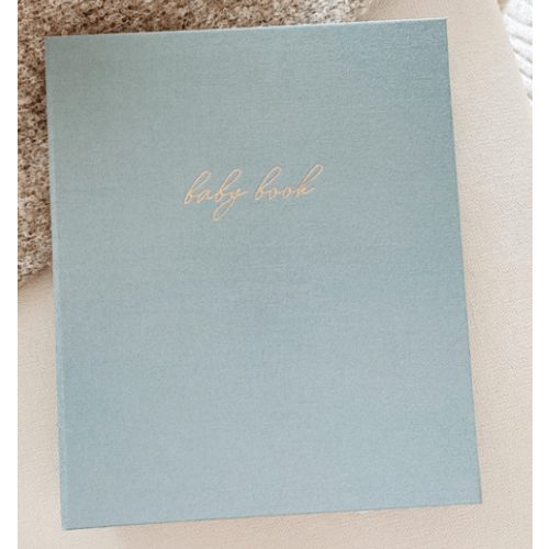 First Year Baby Memory Book - Dusty Blue