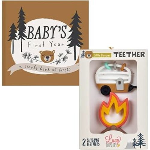 Lucy Darling's Little Camper Memory Book & Camper Baby Teethers