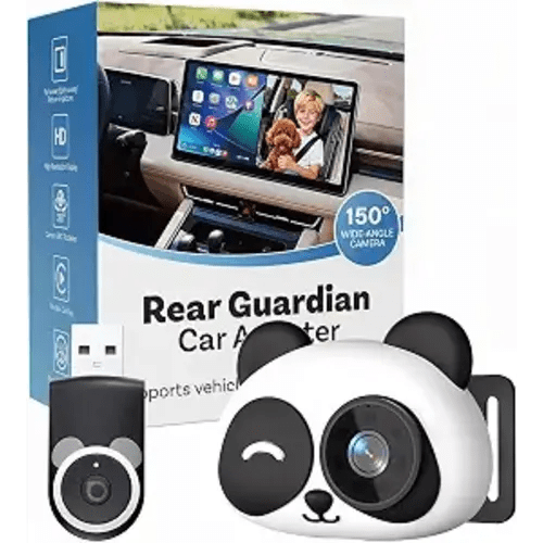 Wireless CarPlay Baby Car Camera with Night Vision, Split Screen, 1080P HD