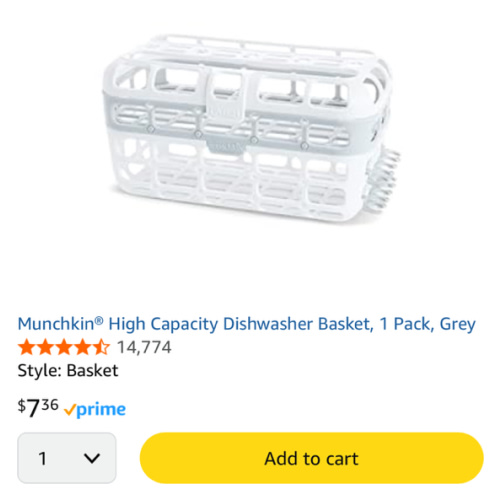 Dishwasher safe basket