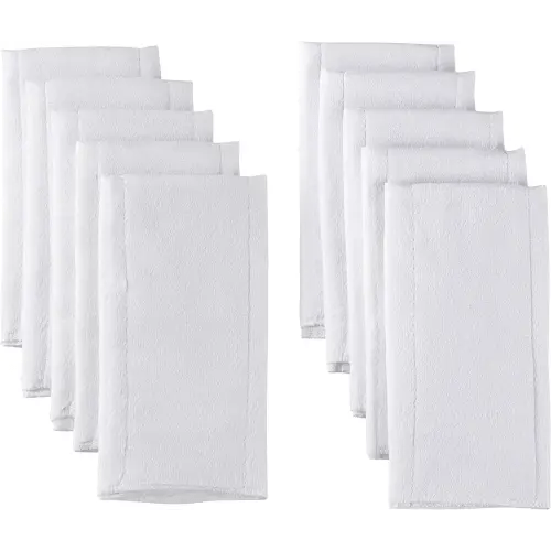 Gerber Unisex Baby Boys Girls Birdseye Prefold Cloth Diapers Multipack White Premiun 3-Ply 10 Pack
