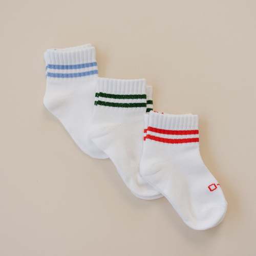 Crew Socks Striped 3 Pack