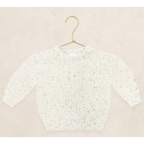 Knit Chunky Sweater - Cream Speckle