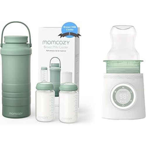 Momcozy 22oz Portable Breast Milk Cooler for Outdoor & Portable Bottle Warmer
