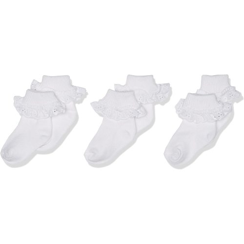 Jefferies Socks Baby-Girls Newborn Eyelet Lace Socks 3 Pair Pack