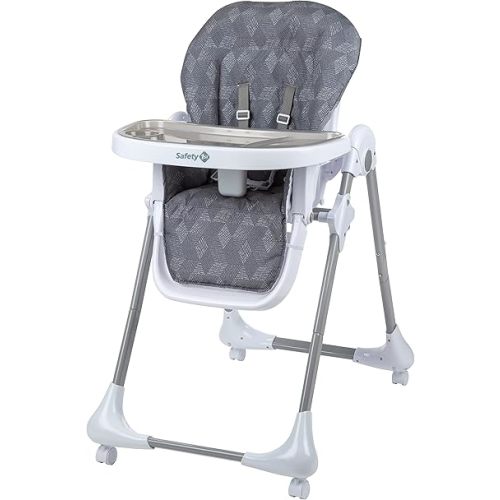 Safety 1st High Chairs for Babies and Toddlers, 3-In-1 Grow and Go with Tray and Adjustable Seat, Monolith