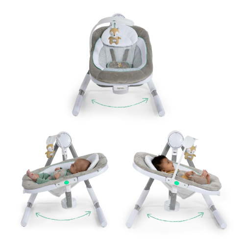 Ingenuity Anyway Sway Infant Swing - 5-Speed, Multi-Direction, Portable - Ray