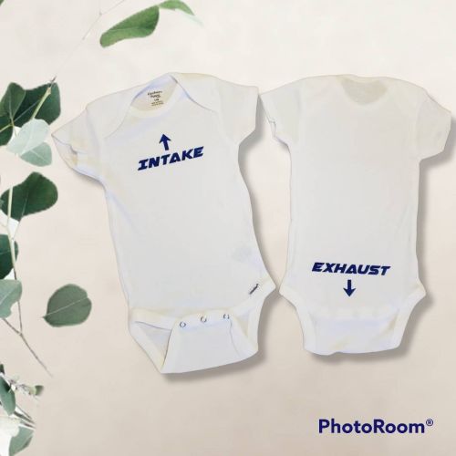 Intake Exhaust Baby Bodysuit, Great Baby Shower Gift,Car Lover,Mechanic,Car Baby Outfit,Racecar Lover,My Daddys a Mechanic,Drifting Bodysuit