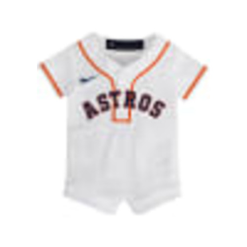 Houston Astros Nike Baby White Home Replica Romper Baseball Jersey - 133418724