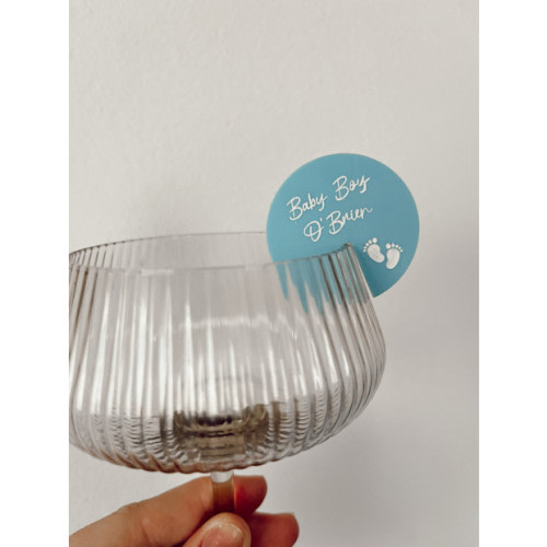 Signed by SB Personalized Baby Shower Drink Marker